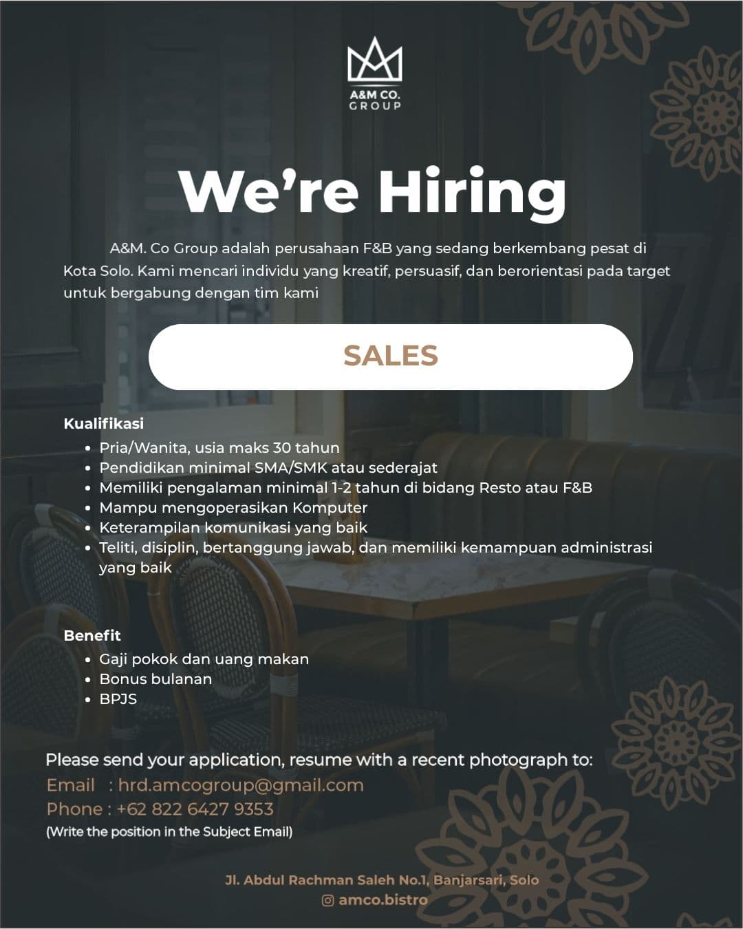 Flyer SALES di A&M Co. Group